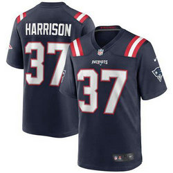 Nike New England Patriots #37 Rodney Harrison Navy Blue Vapor Untouchable Authentic Stitched NFL Jersey