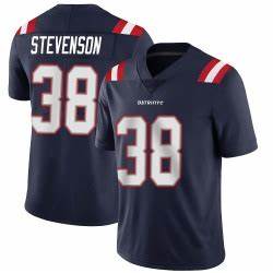 Nike New England Patriots #38 Rhamondre Stevenson Blue Vapor Untouchable Authentic Stitched NFL Jersey