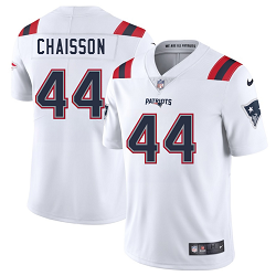 Nike New England Patriots #44 K'Lavon Chaisson White Vapor Untouchable Authentic Stitched NFL Jersey