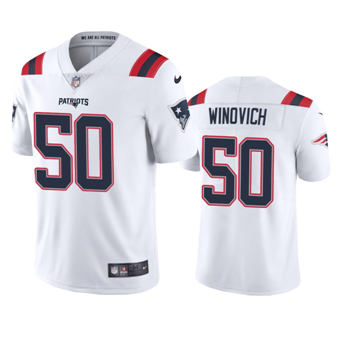 Nike New England Patriots #50 Chase Winovich White Vapor Untouchable Authentic Stitched NFL Jersey