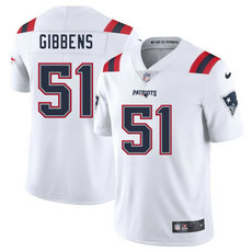 Nike New England Patriots #51 Jack Gibbens White Vapor Untouchable Authentic Stitched NFL Jersey