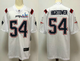 Nike New England Patriots #54 Dont'a Hightower White Super Bowl LX 60 Patch Jersey