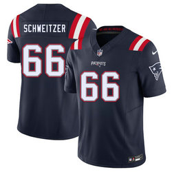 Nike New England Patriots #66 Wes Schweitzer Navy Vapor Untouchable Authentic Stitched NFL Jersey