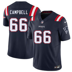 Nike New England Patriots #66 Will Campbell Navy Stitched Jersey