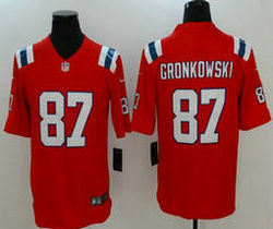 Nike New England Patriots #87 Rob Gronkowski Red Vapor Untouchable Limited Authentic Stitched NFL Jersey