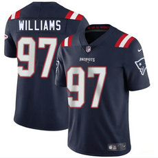 Nike New England Patriots #97 Milton Williams Navy Vapor Untouchable Authentic Stitched NFL Jersey