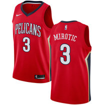 Nike New Orleans Pelicans #3 Nikola Mirotic Red Game Authentic Stitched NBA Jersey