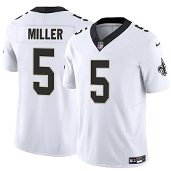 Nike New Orleans Saints #5 Kendre Miller White Stitched Football Jersey