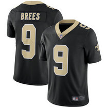 Nike New Orleans Saints #9 Drew Brees Black Vapor Untouchable Limited Authentic Stitched NFL Jersey