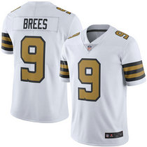 Nike New Orleans Saints #9 Drew Brees White Color Rush Limited Stitched NFL Jersey