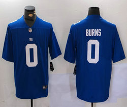 Nike New York Giants #0 Brian Burns Blue Vapor Untouchable Authentic Stitched NFL Jersey