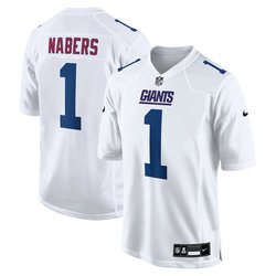 Nike New York Giants #1 Malik Nabers white jersey