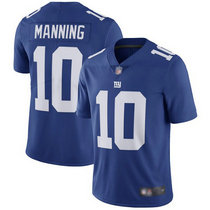 Nike New York Giants #10 Eli Manning Blue Vapor Untouchable Limited Authentic Stitched NFL Jersey