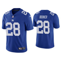 Nike New York Giants #28 Devontae Booker Blue Vapor Untouchable Limited Authentic Stitched NFL Jersey