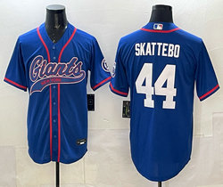 Nike New York Giants #44 Cam Skattebo Blue Joint Authentic Stitched baseball jersey