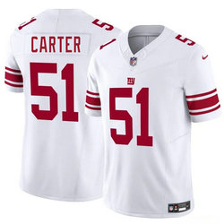 Nike New York Giants #51 Abdul Carter White 2025 Draft Authentic Stitched NFL Jersey