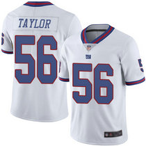Nike New York Giants #56 Lawrence Taylor White Color Rush Authentic Stitched NFL Jersey