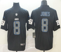 Nike New York Giants #8 Daniel Jones Black Impact Vapor Untouchable Authentic Stitched NFL jersey