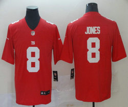 Nike New York Giants #8 Daniel Jones Red Vapor Untouchable Authentic stitched NFL jersey