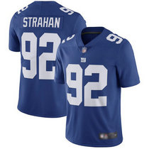 Nike New York Giants #92 Michael Strahan Blue Vapor Untouchable Authentic stitched NFL jersey