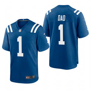 Nike New York Jets #1 Dad Royal 2021 Fathers Day Authentic Stitched NFL Jersey