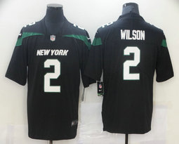 Nike New York Jets #2 Zach Wilson Black 2021 NFL Draft Vapor Untouchable Limited Jersey