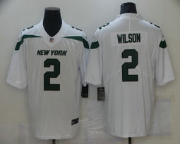 Nike New York Jets #2 Zach Wilson White 2021 NFL Draft Vapor Untouchable Limited Jersey