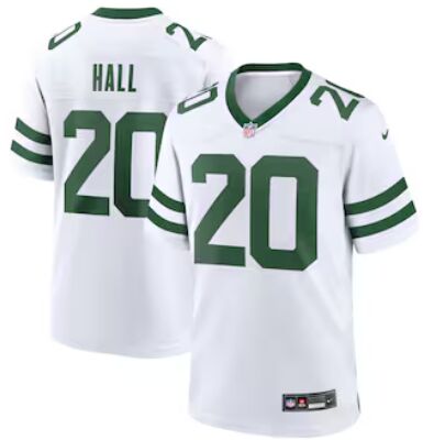 Nike New York Jets #20 Breece Hall White 2024 Vapor Untouchable Stitched NFL Jersey