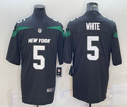 Nike New York Jets #5 Mike White Black Vapor Untouchable Authentic Stitched NFL Jersey