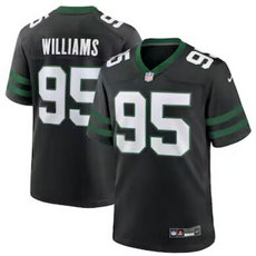 Nike New York Jets #95 Quinnen Williams Black 2024 F.U.S.E. Authentic Stitched NFL Jersey
