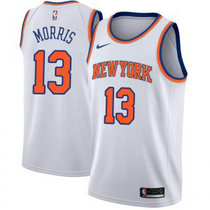 Nike New York Knicks #13 Marcus Morris White Game Authentic Stitched NBA Jersey