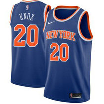 Nike New York Knicks #20 Kevin Knox Blue Game Authentic Stitched NBA Jersey