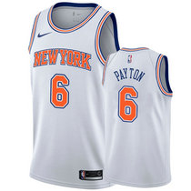 Nike New York Knicks #6 Elfrid Payton White Game Authentic Stitched NBA Jersey