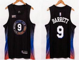 Nike New York Knicks #9 R.J. Barrett Game 20-21 City With Advertising Authentic Stitched NBA Jersey