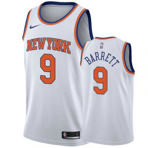 Nike New York Knicks #9 R.J. Barrett White Game Authentic Stitched NBA Jersey