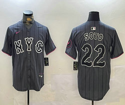 Nike New York Mets #22 Juan Soto City Authentic Stitched MLB Jersey