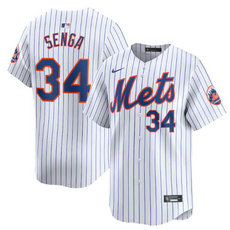 Nike New York Mets #34 Kodai Senga White 2024 Authentic Stitched MLB Jersey
