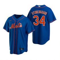 Nike New York Mets #34 Noah Syndergaard Royal Game Authentic Stitched MLB Jersey