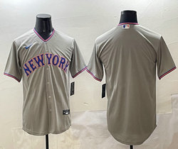 Nike New York Mets Blank Gray 2(II) Authentic Stitched MLB Jersey