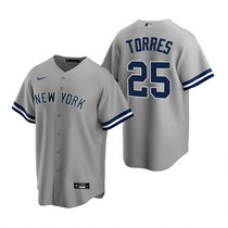 Nike New York Yankees #25 Mark Teixeira Grey Game With Name Authentic Stitched MLB Jersey