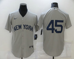 Nike New York Yankees #45 Gerrit Cole Gray Game Authentic Stitched MLB Jersey