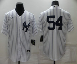 Nike New York Yankees #54 Aroldis Chapman White Stripe Game Authentic Stitched MLB Jersey