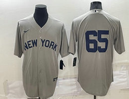 Nike New York Yankees #65 Nestor Cortes Jr. Gray Game  Stitched MLB Jersey