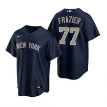 Nike New York Yankees #77 Clint Frazier Navy Game Authentic Stitched MLB Jersey
