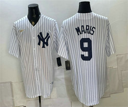 Nike New York Yankees #9 Roger Maris White Home Cool Base Stitched Baseball Jersey