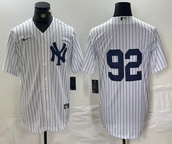 Nike New York Yankees #92 Matt Krook White Game Authentic Stitched MLB Jersey
