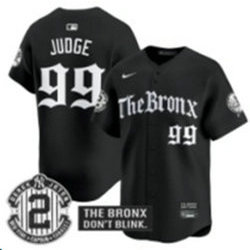 Nike New York Yankees #99 Aaron Judge Black 5(V) Joint MLB Jersey