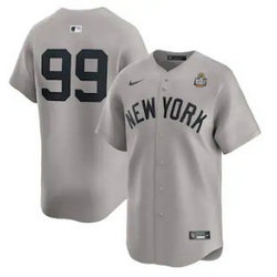 Nike New York Yankees #99 Aaron Judge Gray no name 2024 World Series Baseball Jersey