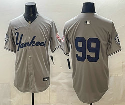 Nike New York Yankees #99 Aaron Judge Grey 3(III) Without Name Limited Jersey