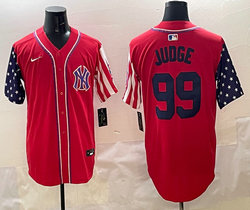 Nike New York Yankees #99 Aaron Judge Red 1(I) flag Joint MLB Jersey